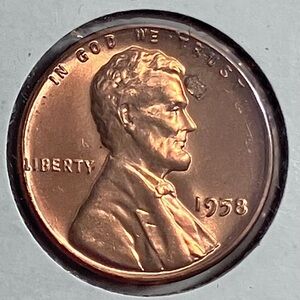 20 Uncirculated 1958 LINCOLN PENNIES / From Original BANK ROLLS / Reddish Orange
